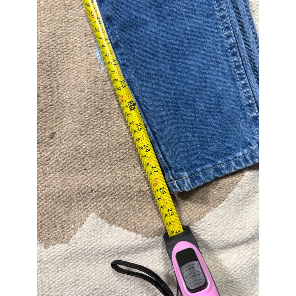 Vintage 80s Chic High Waist Tapered Jeans Striped Denim Women's 8/9 - Picture 6 of 6